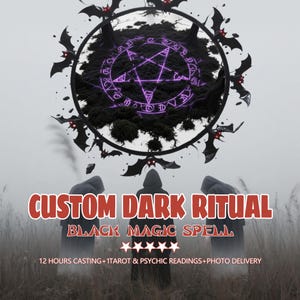 Black Magic Custom Voodoo Ritual Spell·12Hour Delivery Photo Proof + Tarot Psychic Reading·Tailored to Your Desires Unleash Powerful Energy