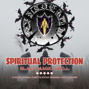 Black Magic Protection Spell · 12Hour Delivery Photo Proof + Tarot Psychic Reading · Remove Hexes, Cleanse Aura, Block Evil Eye