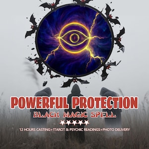 Hechizo de protección de magia negra · Entrega en 12 horas con prueba fotográfica + lectura psíquica de tarot · Elimina maleficios, limpia el aura, bloquea el mal de ojo