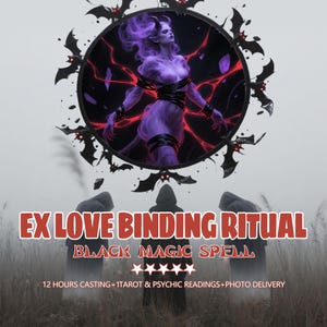 Black Magic Ex Love Return Spell · 12Hour Delivery Photo Proof + Tarot Psychic Reading · Bring Back Lover, Rekindle Flame, Bind Hearts