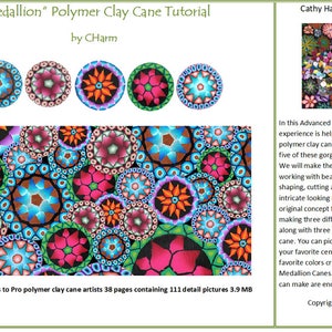 Medallion polymer clay tutorial by CHarm