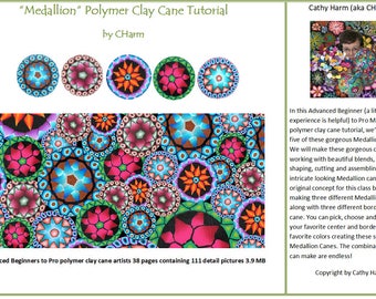 Medallion polymer clay tutorial by CHarm