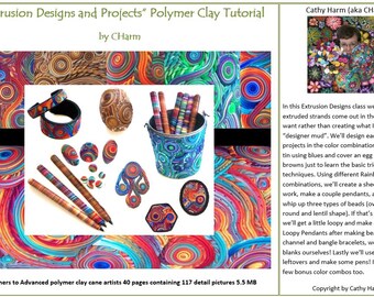 Tutorial de caña de arcilla polimérica de CHarm: Diseños y proyectos de extrusión