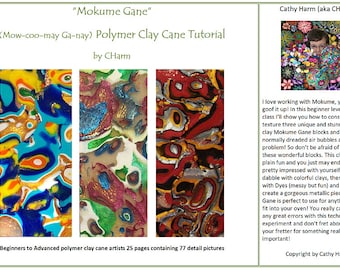 Mokume Gane polymer clay cane tutorial by CHarm