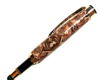 Magnetic Flip pen choose stylus or ink polymer clay Millefiori Mens design flip1