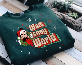 vintage disney christmas sweatshirt