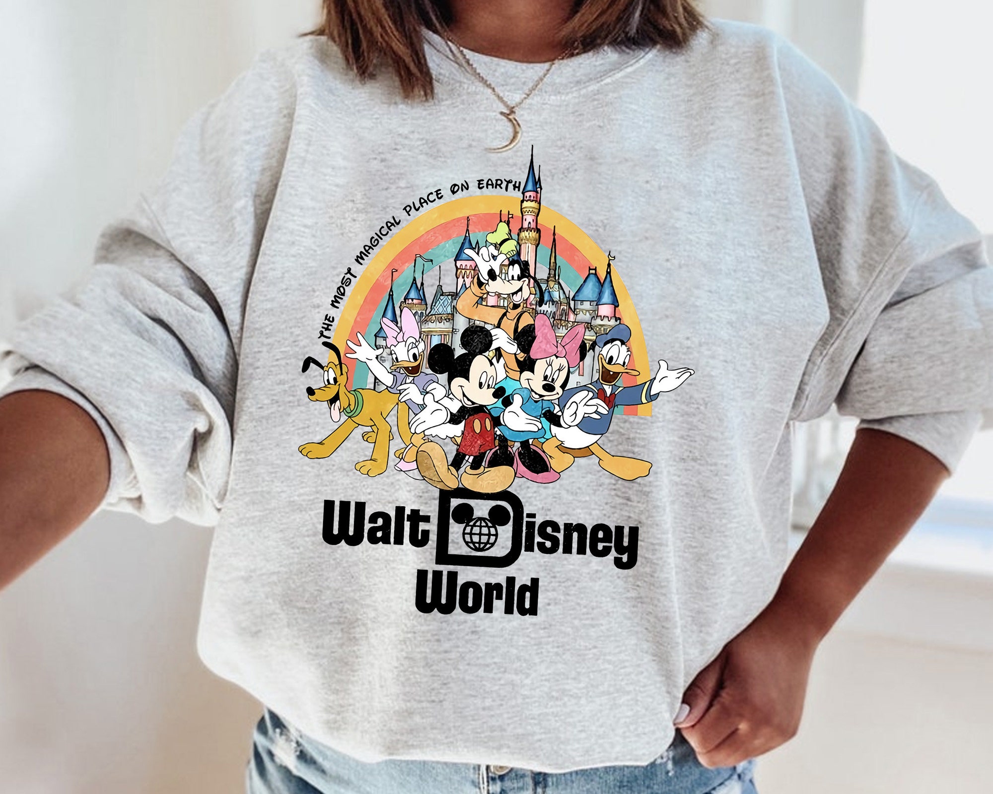 Discover Retro Walt Disney World Sweatshirt, Disney Magic Kingdom Sweatshirt
