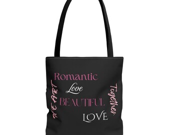 Romantic Love Tote Bag, Perfect for Date Night, Wedding Gifts, Gift for Her, Every Day Use, Special Occasions