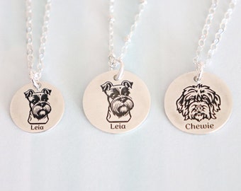 Custom Dog Name Necklace Sterling Silver, Dog Breed Necklace, Pet Memorial Gift, Pet Loss, Dog Lover Gift, Pet Jewelry, Dog Mom, Dog Sister