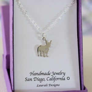 Französische Bulldogge Charm Halskette, Bester Freund, Sterling Silber, Bestie Geschenk, Hunde Charme, Tier Liebhaber, Haustier Liebhaber Charme, Danke Karte