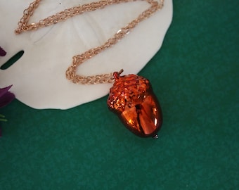 Acorn Copper Necklace, Copper, Real Acorns, Copper Acorn, Rose Gold, AC1