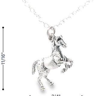 Collana Con Ciondolo Cavallo E Cuore, Acciaio Inox, Gioielli Per Amanti Dei Cavalli, Regalo Per Ragazze E Donne
