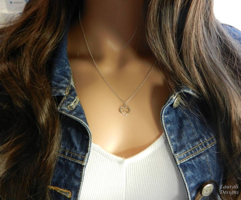 Best Friend Rose Gold Infinity Necklace BFF Infinite Etsy