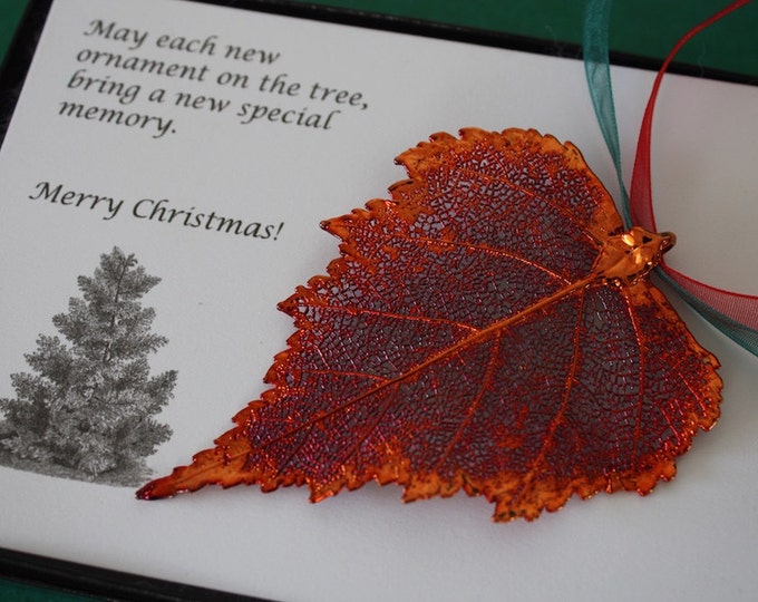 Birch Leaf Ornament Copper Birch Leaf, Birch Leaf Extra Large, Ornament