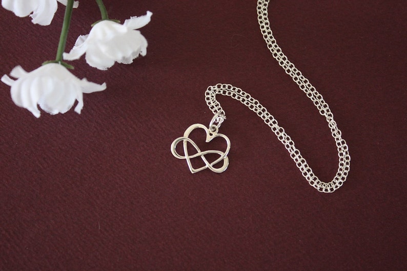 Mother and Daughter Necklace Gift Set, 2 Infinity Heart Necklaces, Mother Gift, Set of two, Sterling Silver, Mothers Day, Daughter Gift image 3