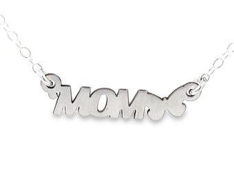 Mom Butterfly Sterling Silver Necklace,  Personalized Necklace, Butterfly Necklace, Best Friend, Mother, Grandma, Mother Necklace