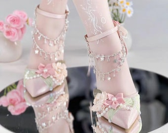 Blossom Pearl - Mary Jane Heels