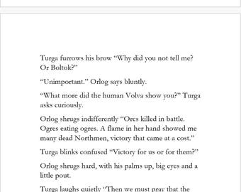 La vida de un orco forjada por la batalla.