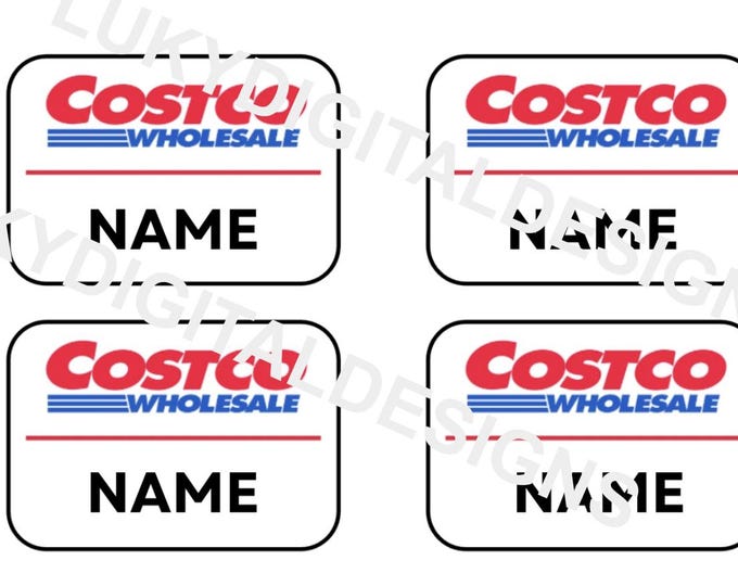 Cute Circle Name Tags Heavy Cardstock and Printed/assembled for Your ...