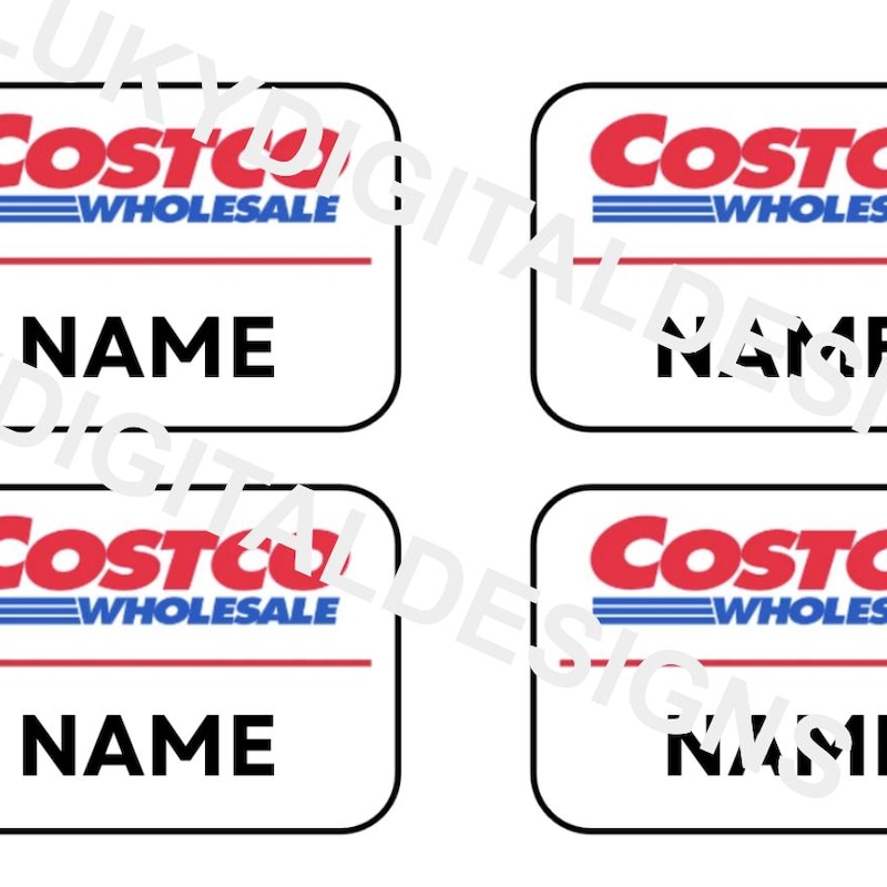 Printable Costco Name Tag Etsy Printable Costco Name Tag Etsy