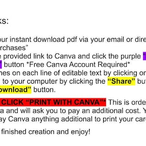 Costco Party Name Tags - Instant Download *Canva Template* image 2