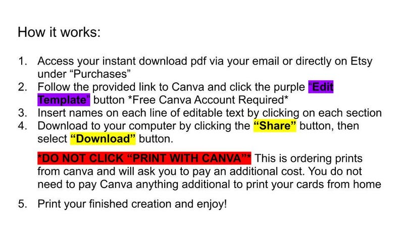 Costco Party Name Tags - Instant Download *Canva Template* image 2