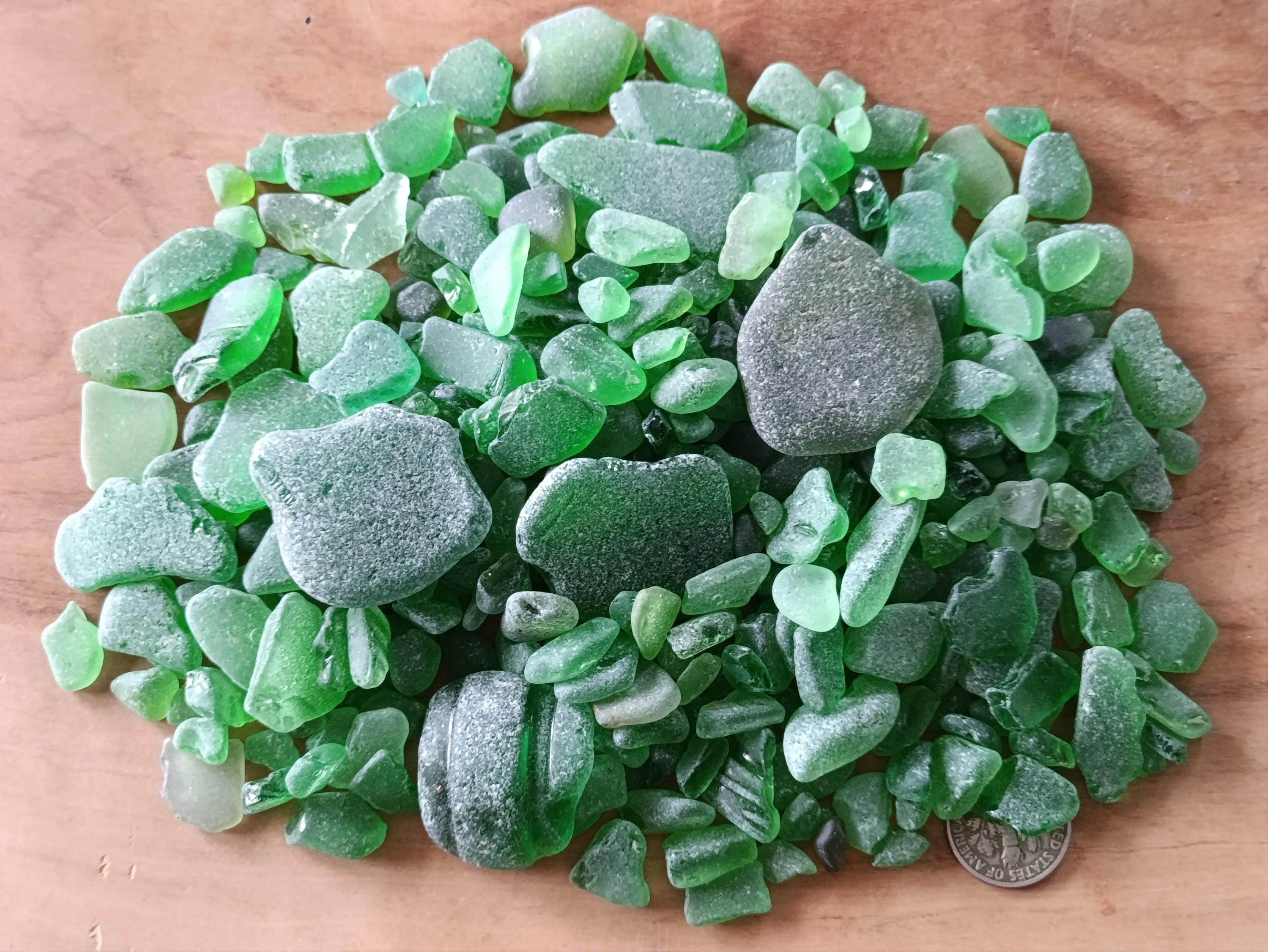 1 Pound Genuine Sea Glass From Greece – Authentic Beach Tumbled Glass, Mixed Colors
