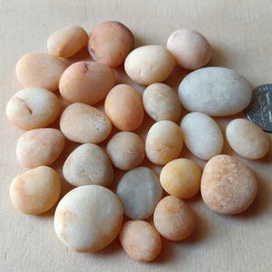 25 Stones for craft, Beach pebbles, beach pottery, genuine Sea glass from Greece