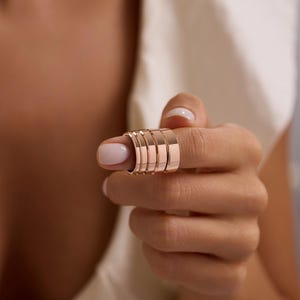 10K Rose Gold Flat Wedding Band: Handmade Comfort Fit, 2mm-6mm