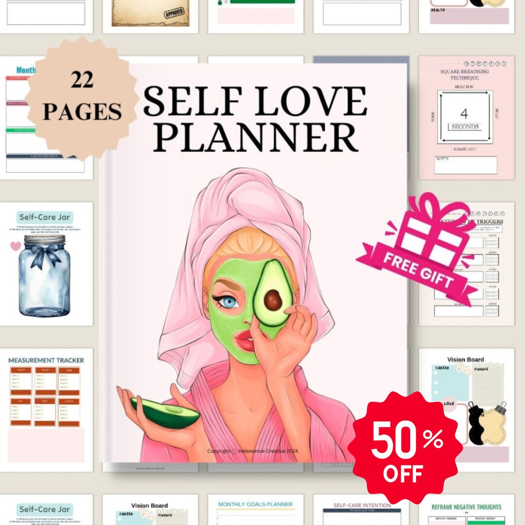 Self Love Planner Printable Daily Planner Daily Journal Self Love ...