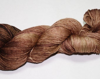 Fall Brown Hand Dyed Yarn