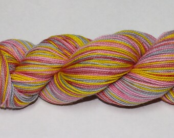 Dyed to Order - Winter Sunrise Self Striping Hand Dyed Sock Yarn