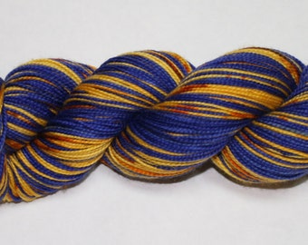 Dyed to Order - Exploding Tardis Self Striping Sock Yarn