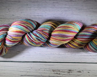 Dyed to Order - Books and Cleverness Self Striping Sock Yarn