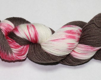 Dyed to Order - Peppermint Bark Hand Dyed Yarn