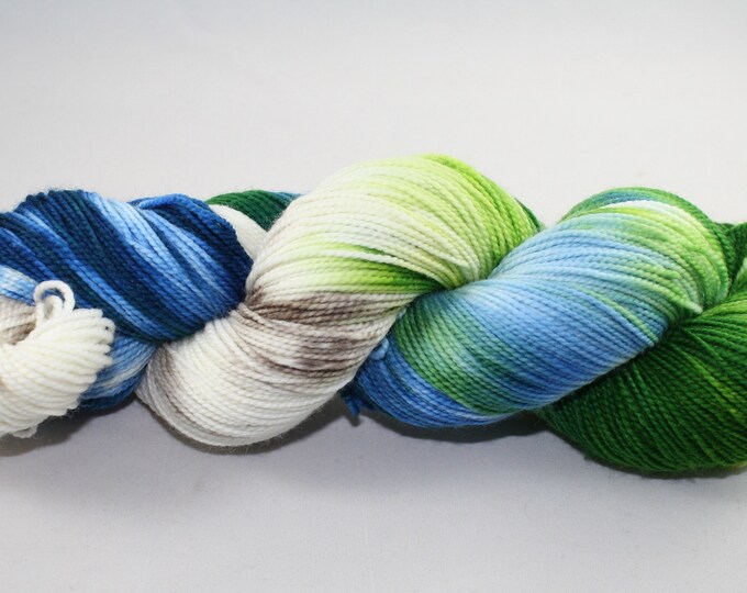 Beach Glass Hand Dyed Sock Yarn