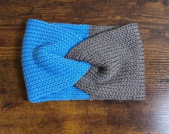 Lions Handmade Knit Twist Ear Warmer