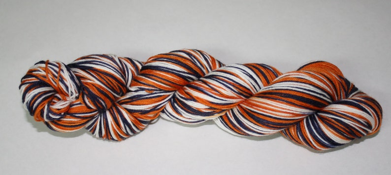 Dyed to Order Tigers Self Striping Hand Dyed Sock Yarn image 1