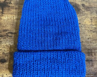 Varsity Blue Adult Knit Beanie