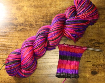 Dyed to Order - Valloween Self Striping Sock Yarn