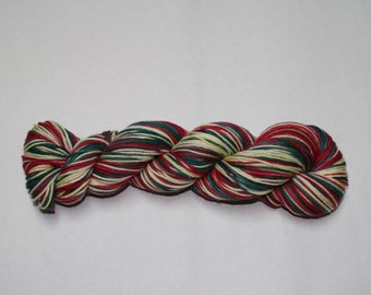 Dyed to Order - Home for the Holidays Self Striping Hand Dyed Sock Yarn