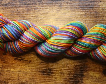 Dyed to Order - Anything's Possible If You've Got Enough Nerve Self Striping Sock Yarn