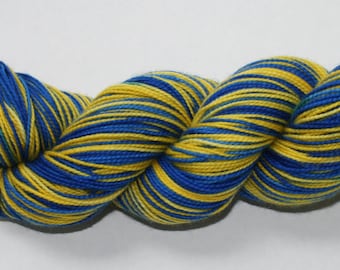 Dyed to Order - Wolverines Hand Dyed Self-Striping Sock Yarn