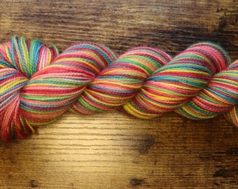 Dyed to Order - Patchwork Quilt Self Striping Sock Yarn