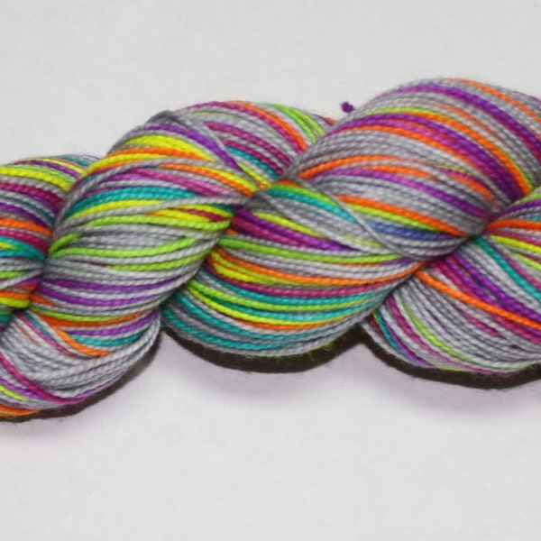 Dyed to Order - Make Me Smile Self Striping Hand Dyed Sock Yarn