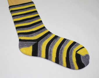 Dyed to Order - Batman Self - Striping Hand Dyed Sock Yarn