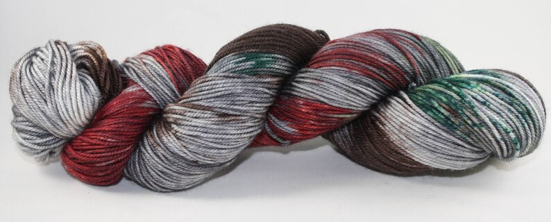 Dyed to Order Krampus Hand Dyed Sock Yarn image 1