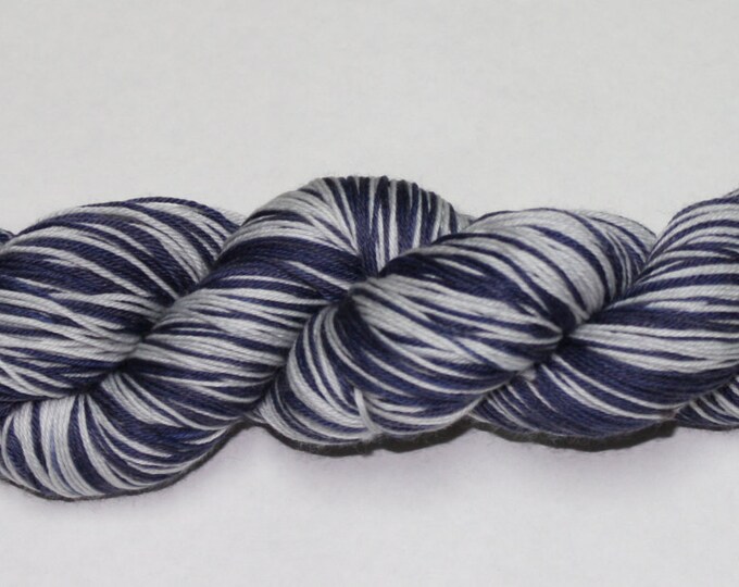 Dyed to Order - Wintery Night Self-Striping Hand Dyed Sock Yarn