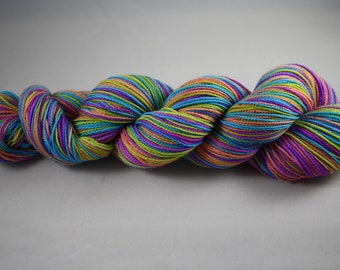 Dyed to Order - Spring Cheer Self Striping Hand Dyed Sock Yarn