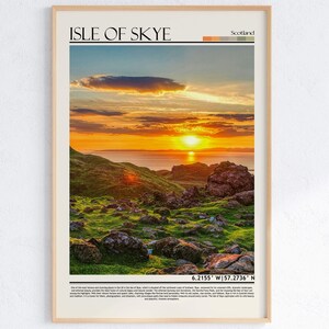 Isle of Skye Schottland Landschaft Wandkunst | Schottische Insel Terrain Print | Vereinigtes Königreich Art